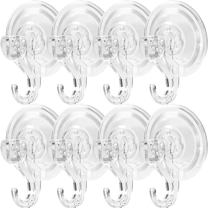 Heavy Equipment Glass - 1-10 Pezzi Ganci a Ventosa Trasparenti