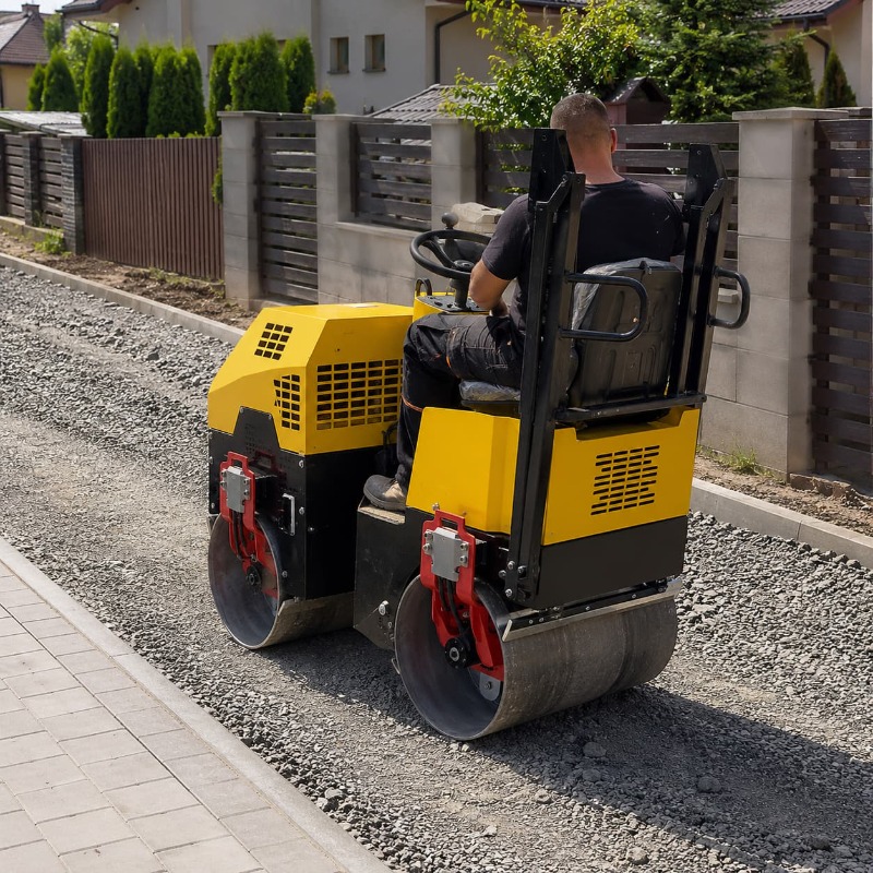 Heavy Equipment Rollers - Rullo Compattatore Vibrante a Doppio Tamburo,