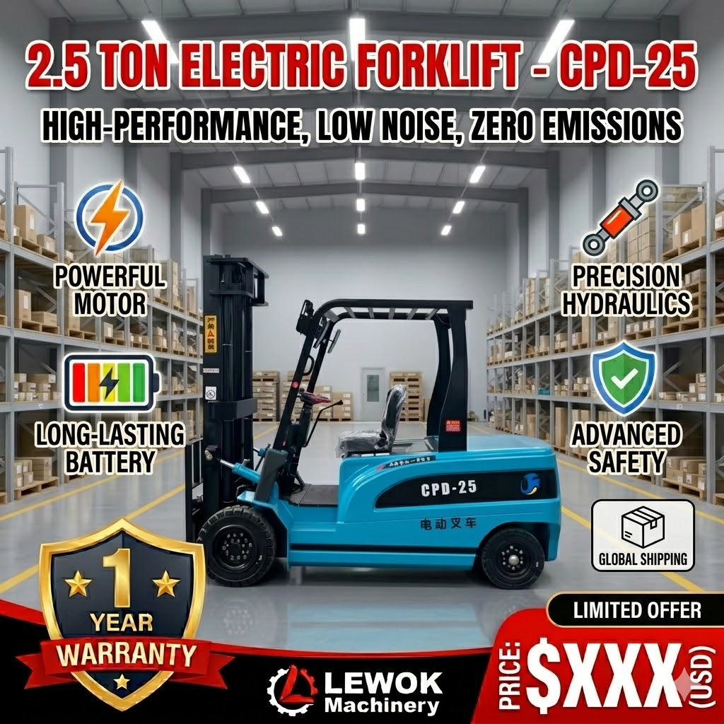 Heavy Equipment Lifting - Carrello Elevatore Elettrico per Pallet 2.5