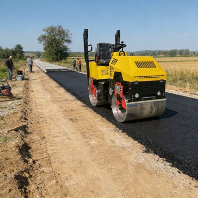 Heavy Equipment Rollers - Rullo Compattatore Vibrante Monocilindrico per Asfalto