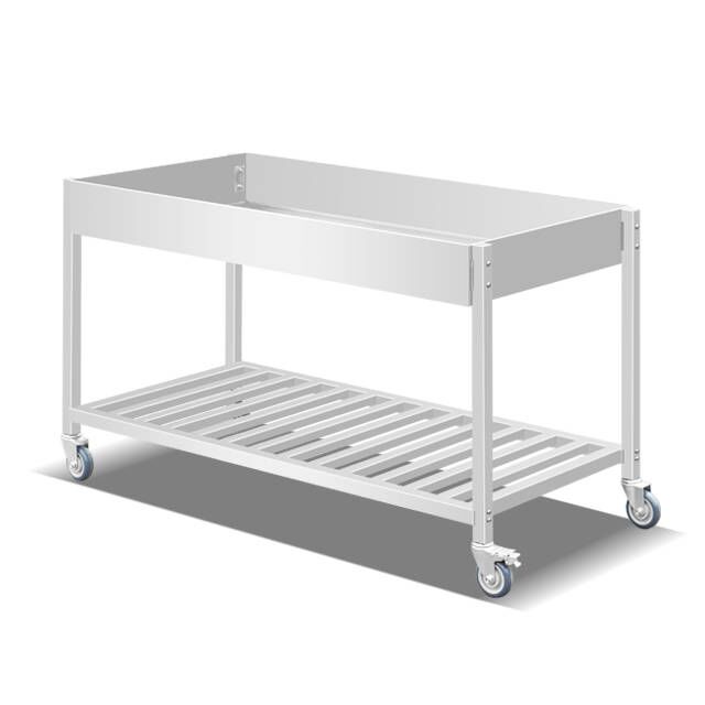 Heavy Equipment Service - Carrello Portaoggetti in Acciaio Inox per