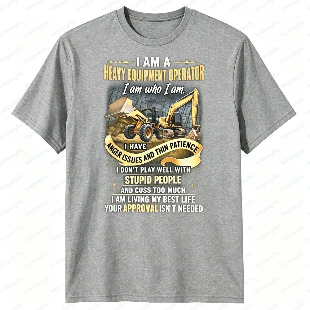 T-shirt da uomo estiva a manic - Heavy Equipment Operator Shirts recensione e prezzo