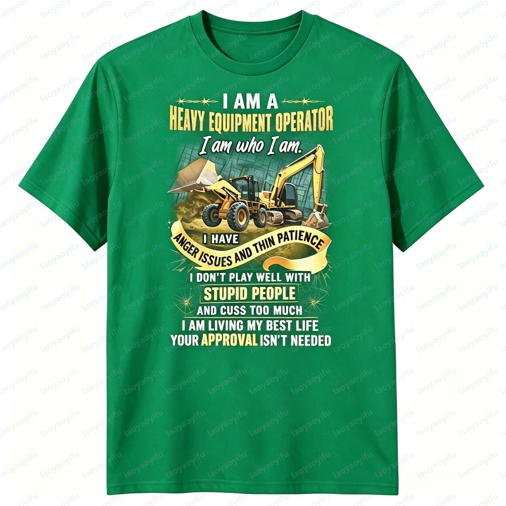 T-shirt da uomo estiva a manic - Heavy Equipment Operator Shirts recensione e prezzo