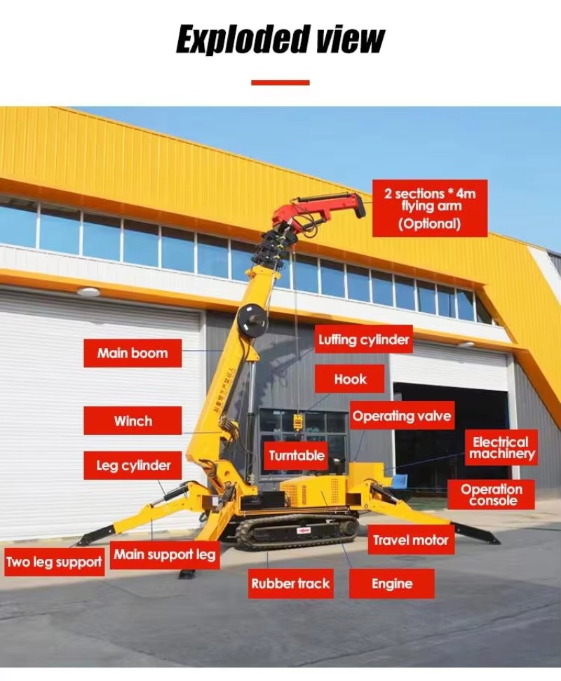 Gru idraulica a ragno 8T per i - Heavy Equipment Lifting recensione e prezzo